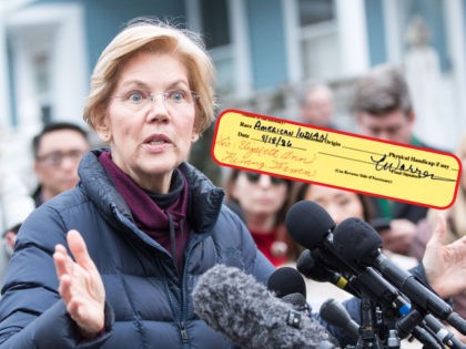 CAMBRIDGE, MA - DECEMBER 31: Sen. Elizabeth Warren (D-MA), addresses the media outside of her home after announcing she formed an exploratory committee for a 2020 Presidential run on December 31, 2018 in Cambridge, Massachusetts. Warren is one of the earliest potential candidates to make an official announcement in what …