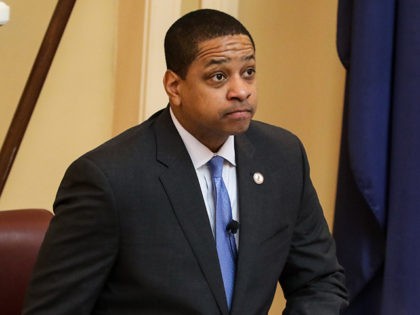 Virginia Lieutenant Governor Justin Fairfax presides over a session of the state senate inside the capital building in dowtown Richmond, on February 4, 2019. - Virginia politics went into further turmoil as the lieutenant governor of the eastern US state, where the governor is under intense pressure to resign, was …