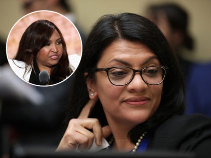 (INSET: Lynne Patton) WASHINGTON, DC - FEBRUARY 27: Rep. Rashida Tlaib (D-MI) listens to Michael Cohen, former attorney and fixer for President Donald Trump, testify before the House Oversight Committee on Capitol Hill February 27, 2019 in Washington, DC. Last year Cohen was sentenced to three years in prison and …