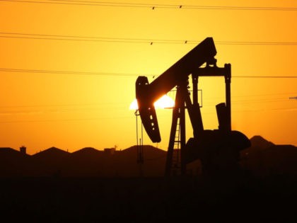 MIDLAND, TX - JANUARY 20: A pumpjack sits on the outskirts of town at dawn in the Permia