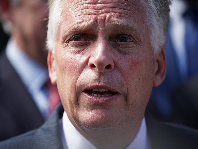 CHARLOTTESVILLE, VA - AUGUST 13: Virginia Gov. Terry McAuliffe answers questions from memb