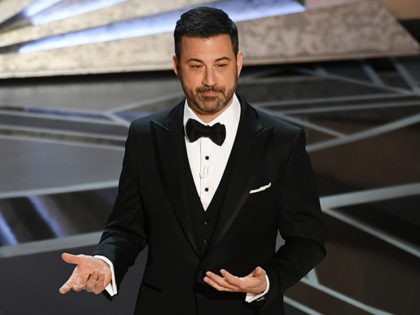 HOLLYWOOD, CA - MARCH 04: Host Jimmy Kimmel speaks onstage during the 90th Annual Academy Awards at the Dolby Theatre at Hollywood