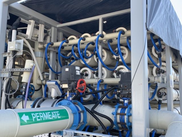 Charles E. Meyer Desalination Plant Reverse Osmosis Tubes (Joel Pollak / Breitbart News)
