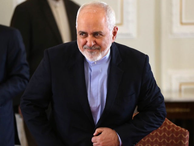 This picture taken on February 13, 2019 shows Iran's Foreign Minister Mohammad Javad Zarif