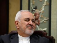 BEIJING, CHINA - FEBRUARY 19: Iranian Foreign Minister Mohammad Javad Zarif and his Chinese counterpart Wang Yi (not pictured) during their meeting at the Diaoyutai State Guesthouse on February 19, 2019 in Beijing, China. (Photo by HOW HWEE YOUNG - Pool/Getty Images)