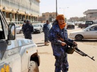 An image grab taken from a video from AFPTV, on February 6, 2019, shows Forces loyal to Libyan strongman Khalifa Haftar patroling in downtown Sebha, the biggest city in southern Libya. - A power struggle between the UN-backed government in Tripoli and a parallel cabinet supported by Haftar's self-styled Libyan …