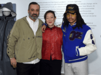 NEW YORK, NEW YORK - FEBRUARY 09: Mazdack Rassi, co founder of Milk Studios, Rhea Suh, President of NRDC and designer Luka Sabbat attend Luka Sabbat's 'Unfortunately, Ready to Wear' Concept Collection Openingat Milk Gallery on February 09, 2019 in New York City. (Photo by Jamie McCarthy/Getty Images) NEW YORK, NEW YORK - FEBRUARY 09: Mazdack Rassi, co founder of Milk Studios, Rhea Suh, President of NRDC and designer Luka Sabbat attend Luka Sabbat's 'Unfortunately, Ready to Wear' Concept Collection Openingat Milk Gallery on February 09, 2019 in New York City. (Photo by Jamie McCarthy/Getty Images)
