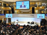 Yang Jiechi, member of China's political bureau, speaks at the 55th Munich Security Conference (MSC) in Munich, southern Germany, on February 16, 2019. - The 2019 edition of the Munich Security Conference (MSC) takes place from February 15 to 17, 2019. THOMAS KIENZLE / AFP/GETTY IMAGES