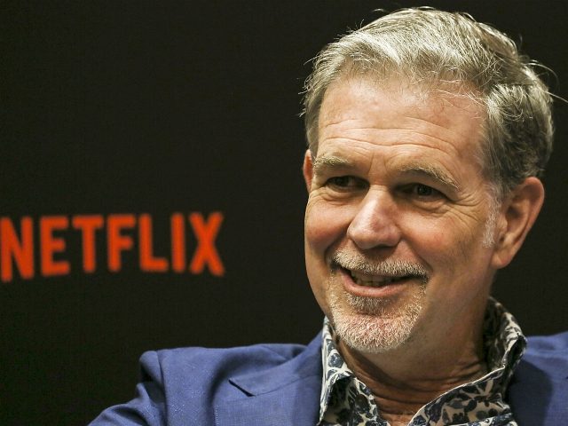 SINGAPORE - NOVEMBER 09: Netflix CEO Reed Hastings speaks during an interview on day two of the Netflix See What's Next: Asia event at the Marina Bay Sands on November 9, 2018 in Singapore. (Photo by Ore Huiying/Getty Images for Netflix)