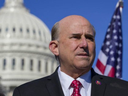 Rep. Louie Gohmert, R-Texas., pauses while speaking about border security during a news conference on Capitol Hill, Tuesday, Jan. 15, 2019 in Washington. (AP Photo/Alex Brandon)