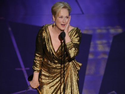 Actress Meryl Streep accepts the award for Best Actress in a Motion Picture for her role in 'The Iron Lady' at the 84th Annual Academy Awards on February 26, 2012 in Hollywood, California. AFP PHOTO Robyn BECK (Photo credit should read ROBYN BECK/AFP/Getty Images)