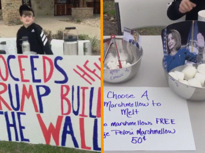 Benton Stevens opens a hot chocolate stand near Austin, Texas, to help raise money to build the border wall. (Photo: Shane Stevens Facebook Video Screenshot)