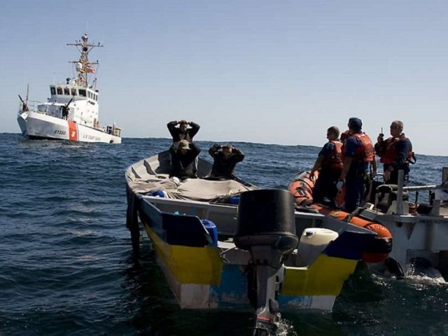 U.S. Coast Guard crews interdict drug shipment on a panga boat. (File Photo: U.S. Coast Guard/Henry Dunphy)