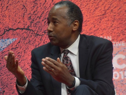 Housing and Urban Development (HUD) Secretary Ben Carson spoke at the 2019 Conservative Political Action Conference (CPAC) on Thursday at the Gaylord National Resort and Convention Center in National Harbor, Maryland. (Penny Starr/Breitbart News)