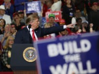 EL PASO, TEXAS - FEBRUARY 11: U.S. President Donald Trump speaks during a rally at the El Paso County Coliseum on February 11, 2019 in El Paso, Texas. Trump continues his campaign for a wall to be built along the border as the Democrats in Congress are asking for other …