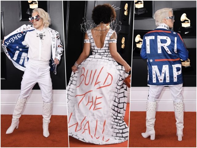 Pro-Trump singer flaunts 'Build the Wall' dress at Grammys – Hartford  Courant