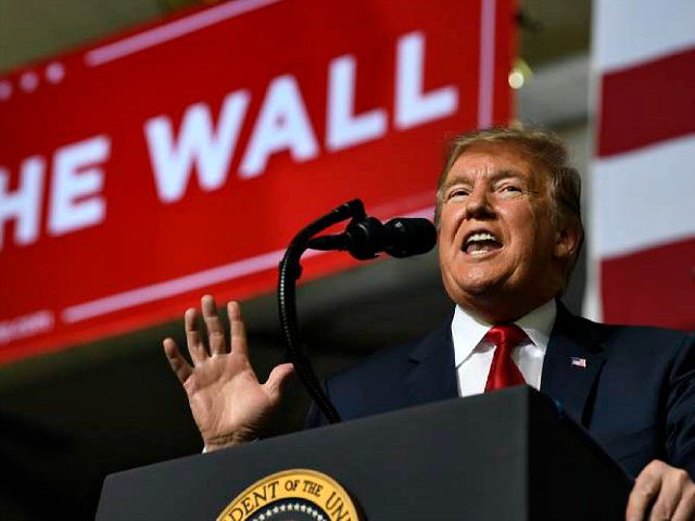 President Donald Trump speaks during a rally in El Paso, Texas, Monday, Feb. 11, 2019. (AP Photo/Susan Walsh)