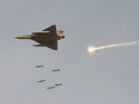 An Indian Air Force (IAF) Mirage-2000 fighter aircraft pictured during a fire-power demonstration on February 16, 2019.