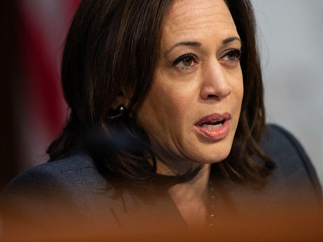 US Senator Kamala Harris, Democrat of California, asks witnesses about Worldwide Threats d