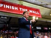 prez-donald-trump-el-paso-tx-border-wall-rally-21119-getty US President Donald Trump arrives for a rally in El Paso, Texas on February 11, 2019. (Photo by Nicholas Kamm / AFP) (Photo credit should read NICHOLAS KAMM/AFP/Getty Images)