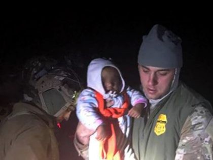 Border Patrol agents rescue a 1-year-old baby from the Rio Grande River near Eagle Pass, T