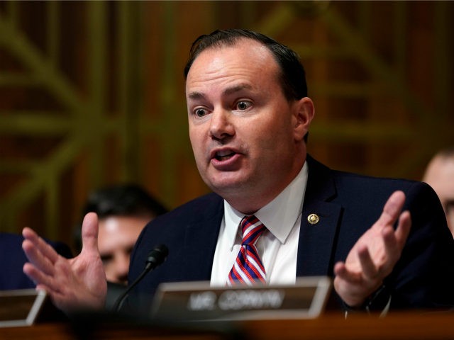 Sen. Mike Lee, R-Utah, questions Supreme Court nominee Brett Kavanaugh as he testifies before the Senate Judiciary Committee on Capitol Hill on September 27, 2018 in Washington, DC. Kavanaugh was called back to testify about claims by Dr. Christine Blasey Ford, who has accused him of sexually assaulting her during …