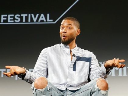 NEW YORK, NY - SEPTEMBER 22: Jussie Smollett speaks during the 'Empire' season 5 world premiere during the 2018 Tribeca TV Festival at Spring Studios on September 22, 2018 in New York City. (Photo by Dominik Bindl/Getty Images for Tribeca TV)