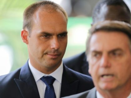 Son of Brazil President Bolsonaro joins Steve Bannon group