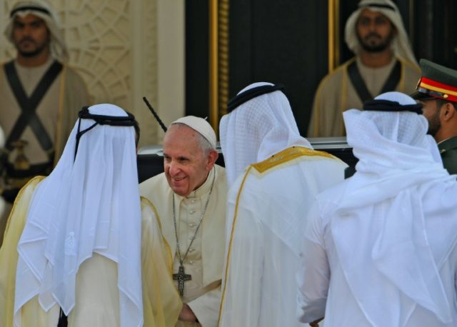 Pope calls for end to wars in Middle East in Gulf trip