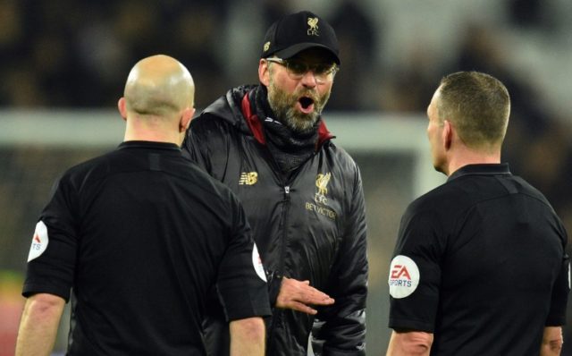 Liverpool's Klopp fined over referee comments