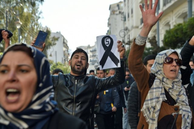 Clashes as hundreds protest fifth term for Algeria leader