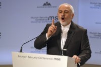Germany Munch Security Conference Iranian Foreign Minister Mohammad Javad Zarif speaks during the Munich Security Conference in Munich, Germany, Sunday, Feb. 17, 2019. (AP Photo/Kerstin Joensson) The Associated Press