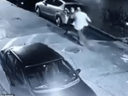 A male suspect cuts off the bath of an off-duty police officer in Brazil moments before sh