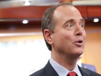 WASHINGTON, DC - JULY 17: House Intelligence Committee ranking member Rep. Adam Schiff (D-CA) (C) speaks with reporters following a news conference about the Trump-Putin Helsinki summit in the U.S. Capitol Visitors Center July 17, 2018 in Washington, DC. Past and present members of the committee were very critical of …