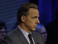 Florida Governor Debate Moderator Jake Tapper during a CNN Florida's governor debate Sunday, Oct. 21, 2018, in Tampa, Fla. (AP Photo/Chris O'Meara)