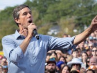 Democratic candidate for the US Senate Beto ORourke addresses his last public event in Austin before election night at the Pan American Neighborhood Park on November 4, 2018 in Austin, Texas.