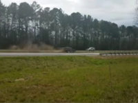 Car crash near motorcade - screenshot.