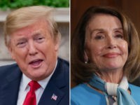 Donald Trump, Nancy Pelosi - collage.