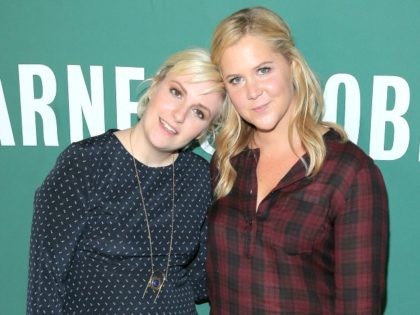 NEW YORK, NY - SEPTEMBER 30: Author/comedian Lena Dunham and actress/comedian Amy Schumer pose for a photo at the book signing for Lena Dunham's book 'Not That Kind of Girl: A Young Woman Tells You What She's 'Learned' at Barnes & Noble Union Square on September 30, 2014 in New …