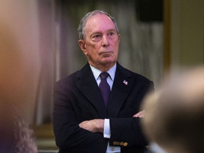 WASHINGTON, DC - JANUARY 21: Former New York City Mayor Michael Bloomberg listens during t