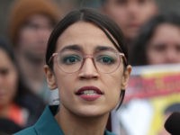WASHINGTON, DC - FEBRUARY 07: U.S. Rep. Alexandria Ocasio-Cortez (D-NY) speaks during a news conference at the East Front of the U.S. Capitol February 7, 2019 in Washington, DC. The freshmen congresswoman held a news conference to call on Congress "to cut funding for President Trump's deportation force." (Photo by …