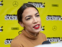 New York Rep. Alexandria Ocasio-Cortez attends the Knock Down The House movie premiere during the 2019 SXSW conference and Festivals at the Paramount Theatre on March 10, 2019 in Austin, Texas. (Photo by SUZANNE CORDEIRO / AFP) (Photo credit should read SUZANNE CORDEIRO/AFP/Getty Images)