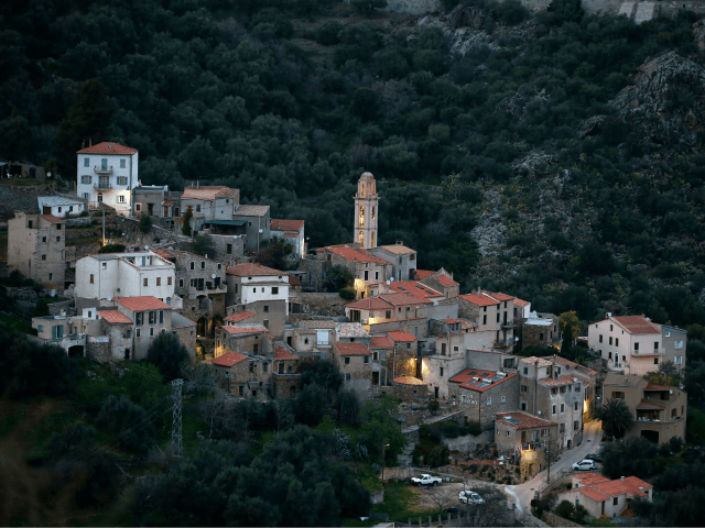 This picture taken on March 21, 2019 shows the village of Avapessa in the North of the French Mediterranean island of Corsica. (Photo by PASCAL POCHARD-CASABIANCA / AFP) (Photo credit should read PASCAL POCHARD-CASABIANCA/AFP/Getty Images)