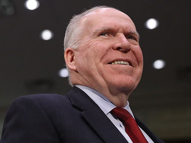 WASHINGTON, DC - JANUARY 10: Central Intelligence Agency Director John Brennan arrives to testify before the Senate (Select) Intelligence Committee in the Dirksen Senate Office Building on Capitol Hill January 10, 2017 in Washington, DC. The intelligence heads testified to the committee about cyber threats to the United States and …
