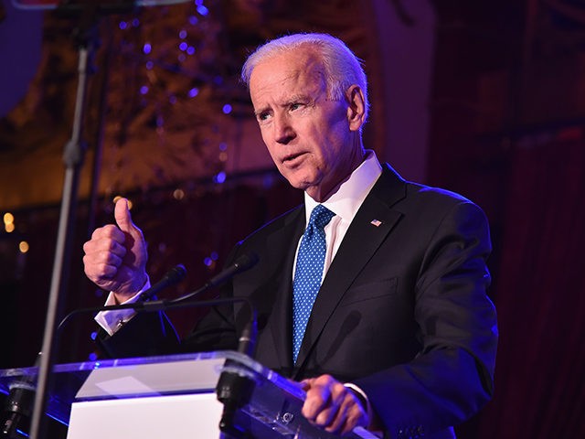 NEW YORK, NY - APRIL 18: Former U.S. Vice President Joe Biden speaks onstage at the Biden