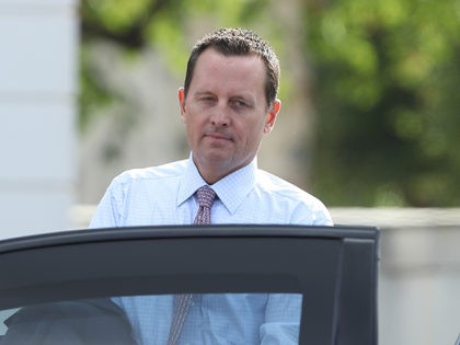 GRANSEE, GERMANY - JULY 06: U.S. Ambassador Richard Grenell departs after attending a reception for the internaitonal diplomatic corps hosted by German Chancellor Angela Merkel at Schloss Meseberg palace on July 6, 2018 near Gransee, Germany. Grenell, who was appointed ambassador by U.S. President Donald Trump, recently met with German …