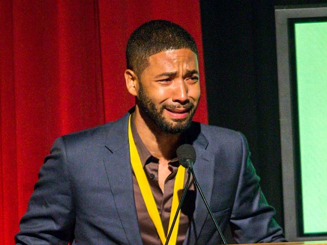 Honoree Jussie Smollett on stage during the Black Aids Institute’s 16th Annual Heroes in