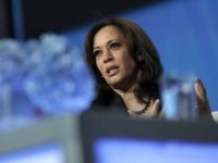 Sen. Kamala Harris, D-Calif., speaks at the Black Enterprise Women of Power Summit, Friday, March 1, 2019, in Las Vegas. (AP Photo/John Locher)