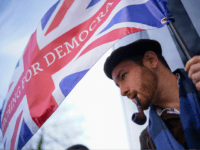 MANSFIELD, ENGLAND - MARCH 23: 'March to Leave' walkers gather in the village of Linby for their walk to Beeston, Nottinghamshire on March 23, 2019 in Mansfield, England. The 'March to Leave' walk is making its way to London in 14 stages arriving on March 29, the original date for …