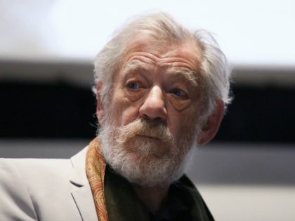 ROME, ITALY - NOVEMBER 01: Ian McKellen meets the audience during the 12th Rome Film Fest